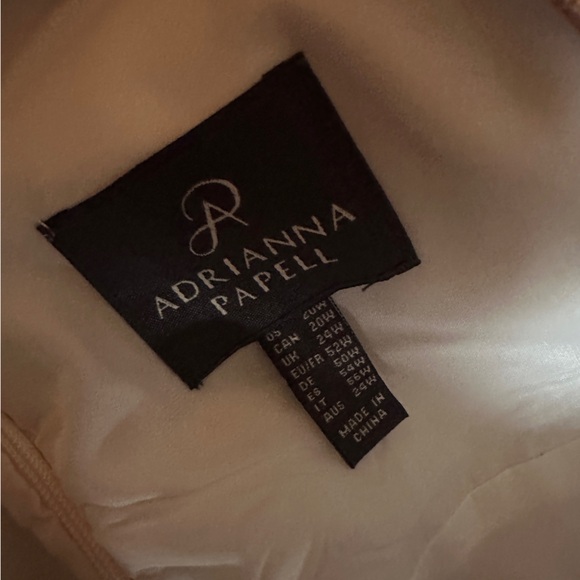 Adrianna Papell Jacquard Floral Print V Neck Sleeveless A Line Dress, 20W, NWT - Picture 10 of 11